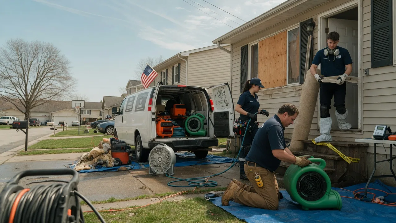Water Damage Restoration in New Memphis, IL near me